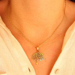 Pendentif doré en laiton...