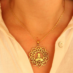 Pendentif Bouddha doré