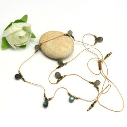 Ras de cou en labradorites...