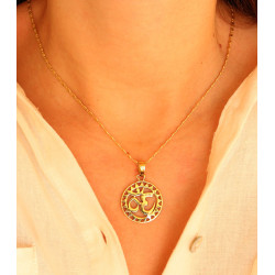Pendentif aum doré