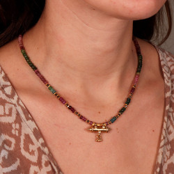 Collier pierres tourmalines...