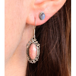 Boucles d'oreille argent et...
