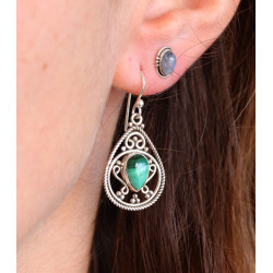 Boucles d'oreille malachite...