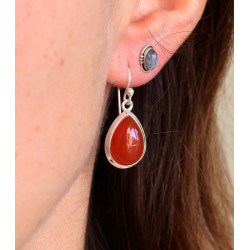 Boucles d'oreille argent et...