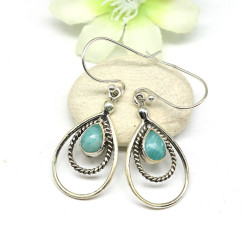Boucles d'oreille argent et...