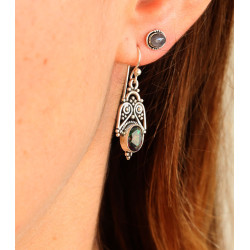 Boucles d'oreille argent et...