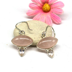 Boucles d'oreille argent et...