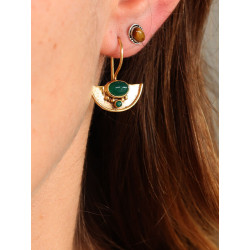 Boucle d'oreille agate...