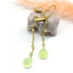 Boucles d'oreilles dorées...