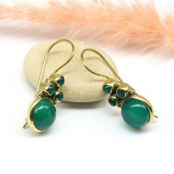 Boucles d'oreilles dorées...
