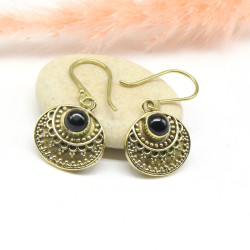 Boucles d'oreilles dorées...