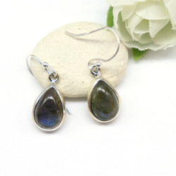 Boucles d'oreille argent et...
