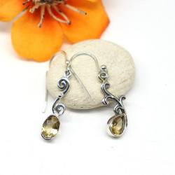 Boucles d'oreille argent et...