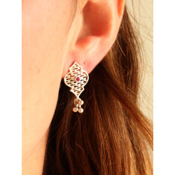 Puce d'oreille argent indienne