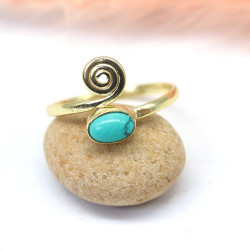 Bague dorée réglable...