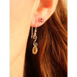 Boucles d'oreilles citrine...