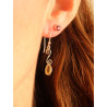 Boucles d'oreilles citrine en argent