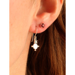 Boucles d'oreilles argent fine