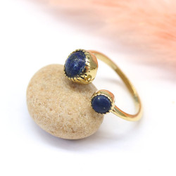 Bague laiton doré et 2...