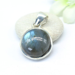 Pendentif labradorite ronde...