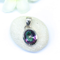 Pendentif argent pierre...