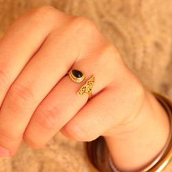 Bague fine laiton et queue...