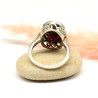 Bague grenat et argent