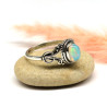 Bague ethnique argent et opale