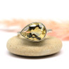 Bague citrine taillée en argent