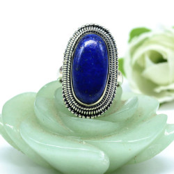 Bague lapis lazuli en argent