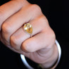 Bague citrine en argent