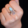 Bague argent pierre larimar