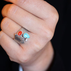 Bague épaisse en argent