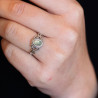 Bague opale en argent