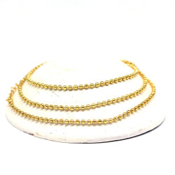 Chaine dorée petites boules