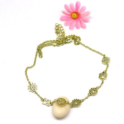 Collier en laiton doré 7...