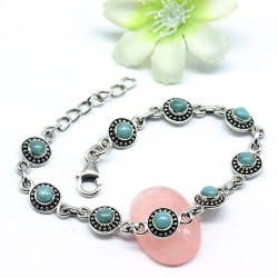 Bracelet amazonite ronde en...