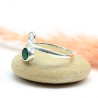 Bague émeraude indienne en argent
