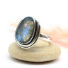 Bague labradorite en argent
