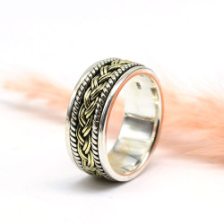 Bague antistress tressée en...