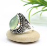 Bague argent pierre préhnite