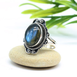 Bague argent ethnique et...