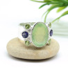 Bague argent pierres taillées