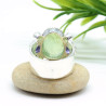 Bague argent pierre préhnite