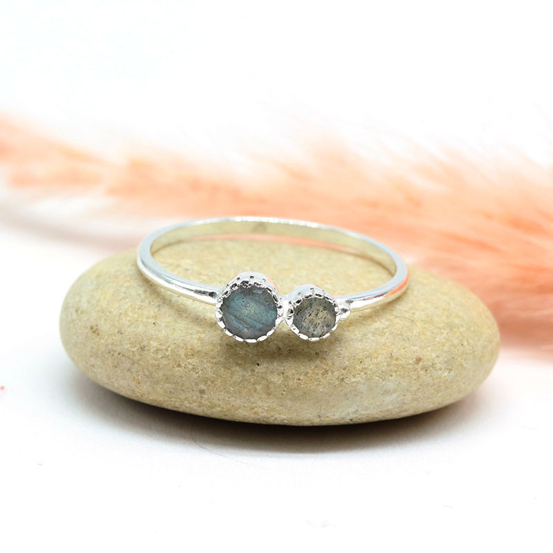 Bague labradorite en argent Bague labradorite en argent