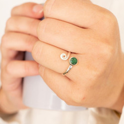Bague fine argent pierre...
