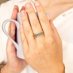Bague antistress en argent...