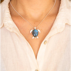 Pendentif tortue en argent...