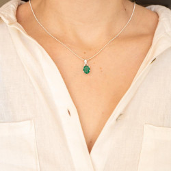 Pendentif argent pierre...