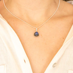 Pendentif labradorite en...